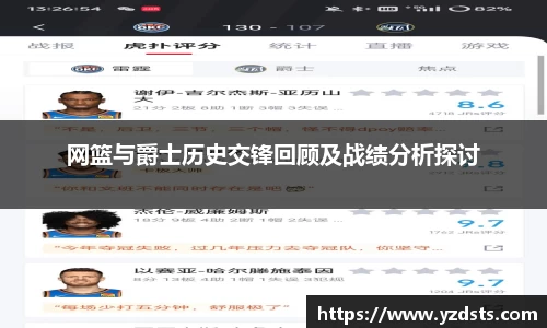 网篮与爵士历史交锋回顾及战绩分析探讨